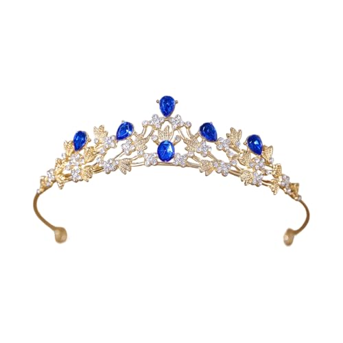 Funkelnde Hochzeitskrone mit schillernden Strasssteinen, Kristall-Design, bequeme Metallstruktur, Kopfschmuck für den täglichen Gebrauch, Legierung, Braut-Stirnband, Einheitsgröße, Wie beschrieben von Piceioep