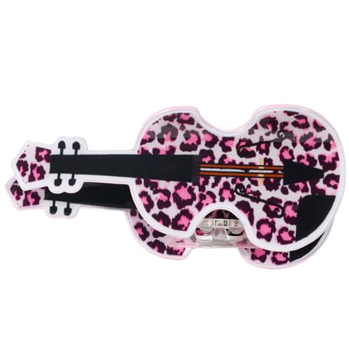 Haarspange für Mädchen, Bassgitarre, Leopardenmuster, für Frauen und Mädchen, niedlicher Leopardenmuster von Piceioep