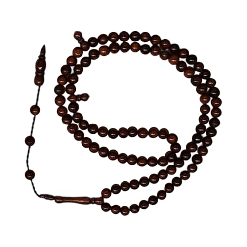 Piceioep Bodhi Buddhistische Halskette mit 99 Perlen, spiritueller Schmuck für religiöse Holzaccessoires für Damen und Herren, spirituelle Holzkette, 6 99, Wie beschrieben, Wie beschrieben von Piceioep