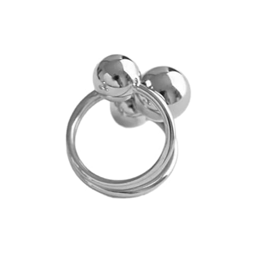 Piceioep Einstellbare Kupferringe Einzigartiger Planetenschmuck Für Frauen Flexible Unisex (115) Mode Unregelmäßige Planetenringe von Piceioep