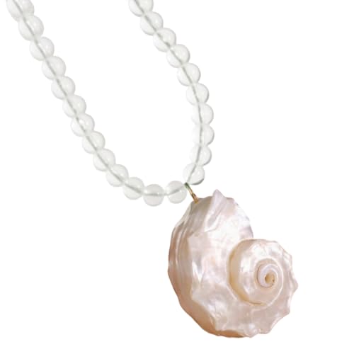 Piceioep Einzigartige Oceanics Muschel-Schmuck für Frauen, natürlicher Strandstil, Halskette, modisches Geschenk, natürliche Muschel-Halskette, Einheitsgröße, Wie beschrieben, Wie beschrieben von Piceioep