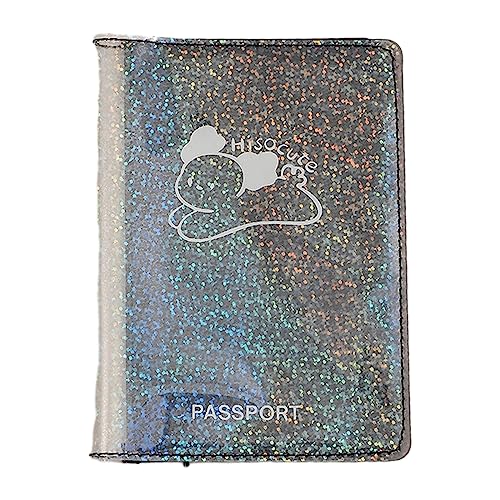 Piceioep Halter Brieftasche PVC Kartenetui Reisekarten Braut Hochzeitskarten, Schwarz von Piceioep
