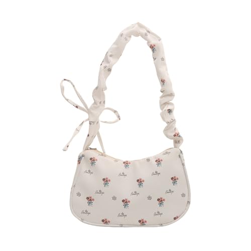 Piceioep Lässige Florale Umhängetasche Mit Weit Verstellbarer Riemen Geräumige Fächer Twill Outdoor Travel Wesentliche Tägliche Nutzung Blumengrundstücke von Piceioep