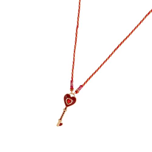 Piceioep Lebendige Dopamin-inspirierte Blatt-Anhänger-Halskette mit Herz-Anhänger, tropfende Handwerkskunst für Frauen, zarte Schlüsselbeinkette, Geschenk, Öltropfkunst, lebendiger Choker-Schmuck von Piceioep