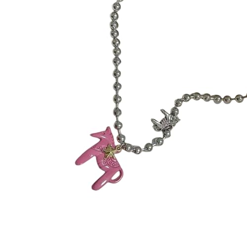 Piceioep Moderne Pferdeanhänger Halskette mit Anhänger, leichte Legierung, vielseitiger Schmuck, Pferdeanhänger-Halskette, Einheitsgröße, Wie beschrieben, Wie beschrieben von Piceioep