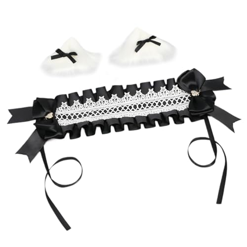 Piceioep Modische Haarreifen mit Katzenmuster, Halloween-Kopfbedeckung für Make-up und Themenveranstaltungen von Piceioep