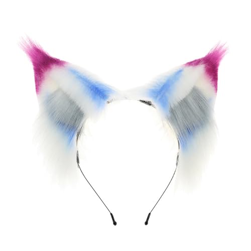 Piceioep Simulation Tier Ohr Stirnband Anime Thema Stirnband Maskeraden Kostüm Kopfbedeckung Live Show Hairhoop Cosplay Zubehör von Piceioep