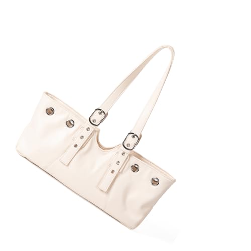 Piceioep Stylish Mit Inspirierter Unterarmtasche Schulter Handtasche Praktische PU Große Kapazität Mode Accessoire Mode Punk Umhängetasche von Piceioep