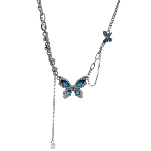 Piceioep Ungeordneter Schmetterlings-Anhänger aus Legierung mit aufwendigen Metallarbeiten, geeignet für Konzerte, Ausstellungen, Veranstaltungen, mehrere Anlässe, Punk-Schmuck von Piceioep