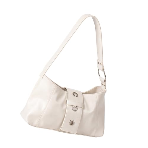 Piceioep Vintage Wachspu Leder Unterarm Tasche Für Frauen Leichte Umhängetasche Mit Metalldetail Casual Evening Casual Office Schultertasche von Piceioep