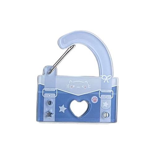 Piceioep Zeitgenössischer Hollow Out Acryl Schlüsselbund Praktische Geldbörse Dekoration Schlüsselhaltertasche Anhänger Für Backpacks School Supply Artistic Hollow Art Keychain von Piceioep