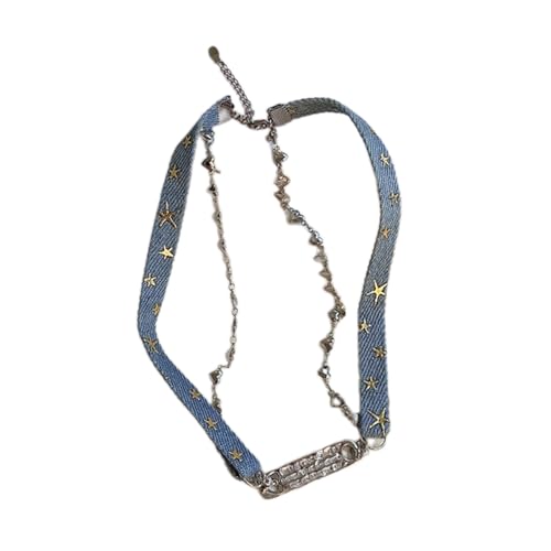 Piceioep Zweistufige Halskette, trendige Halskette, stilvoller Halsschmuck, kurze Halskette für modebewusste Damen Piceioep Zweistufige Halskette, trendige Halskette, stilvoller Halsschmuck, kurze Halskette für modebewusste Damen von Piceioep