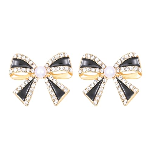 Stilvolle Weihnachtsohrringe Für Frauen Bowknot Bögen Charme Ohrohrohrschstene Euregant Accessoires Für Hochzeitsfeiern Modische Ohrringe von Piceioep