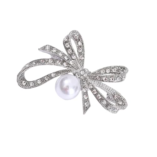 Stylish Bowknot Heart Oval Brosche Mit Strasssteinen Corsafe Pin Schmuck Geschenk Für Hochzeiten Partys Abend Trage Sparkling Corsage Pin Abend Party von Piceioep