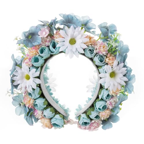 Traditioneller ethnischer gewebter Haarreif mit Blumendetails, Haarschmuck für Tanz und festliche Feiern von Piceioep