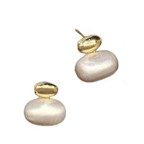 Trendige zweifarbige Ohrringe aus gebürsteter Legierung für Damen, tragbar, bequemer Schmuck, ideal für den täglichen Gebrauch, bequeme Ohrringe Trendige zweifarbige Ohrringe aus gebürsteter Legierung für Damen, tragbar, bequemer Schmuck, ideal für den täglichen Gebrauch, bequeme Ohrringe von Piceioep