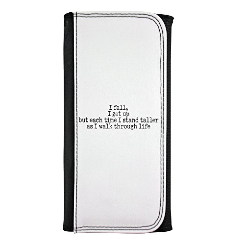 I fall, I get up but each time I stand taller as I walk through life leather wallet von PickYourImage