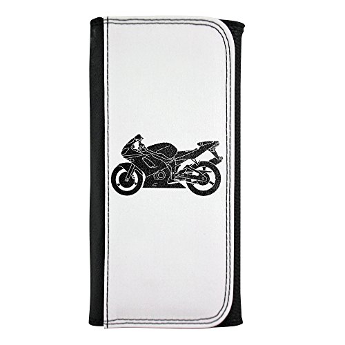 Motorcycle Silhouette Vector leatherette wallet von PickYourImage