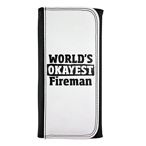 World's Okayest Fireman leatherette wallet von PickYourImage