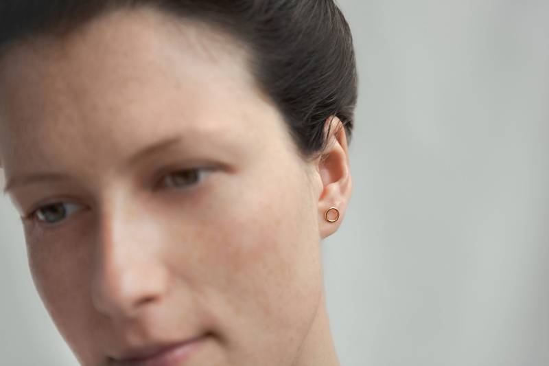 Kreisförmige Sterling Silber Ohrstecker Kreisförmige Sterling Silber Ohrstecker von PickaTwig