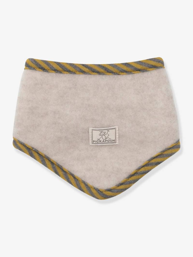 Dreiecktuch aus Bio-Merinowolle RINGEL Kinder PICKAPOOH puder von Pickapooh