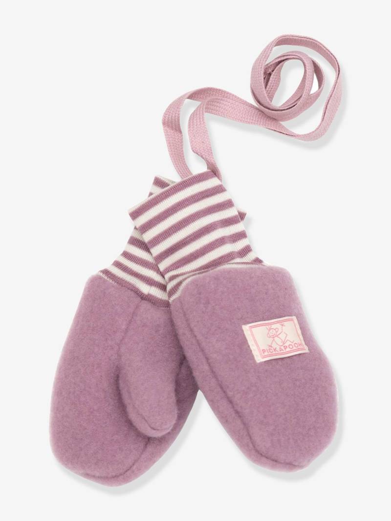 Handschuhe aus Bio-Merinowolle und Seide FÄUSTEL Ringel Kinder PICKAPOOH von Pickapooh
