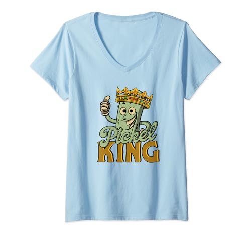 Damen Pickel King – Gesunde Ernährung, frisches Gemüse T-Shirt mit V-Ausschnitt von Pickel King - Fresh Pickel Keto Diet Veggies