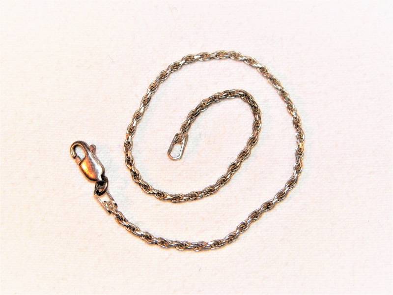 7, 5 Zoll Sterling Silber Seil Stil Armband, 925 Vintage 1, 5mm Stye Qualität Petit Old Kleines Aber Langlebiges Armband 7, 5 Zoll Sterling Silber Seil Stil Armband, 925 Vintage 1, 5mm Stye Qualität Petit Old Kleines Aber Langlebiges Armband von PickersPost