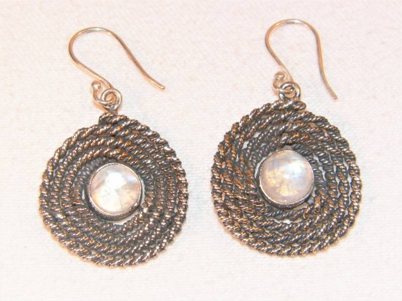 sterling Silber Mondstein Ohrringe, 925 Handgemachte Einzigartige Qualität Heavy Duty Baumeln Ohrringe sterling Silber Mondstein Ohrringe, 925 Handgemachte Einzigartige Qualität Heavy Duty Baumeln Ohrringe von PickersPost