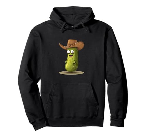 Lustiges Pickle in Cowboyhut Kostüm für Jungen und Mädchen Pullover Hoodie von Pickle Cowboy Outfit