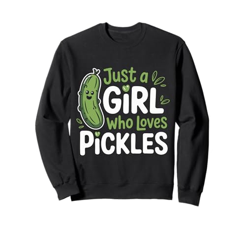 Gurke Nur EIN Mädchen, das Gurken liebt Sweatshirt von Pickle Dill Pickles Cucumber