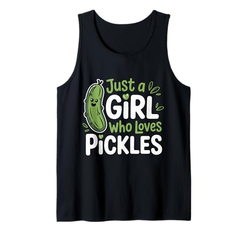 Gurke Nur EIN Mädchen, das Gurken liebt Tank Top von Pickle Dill Pickles Cucumber