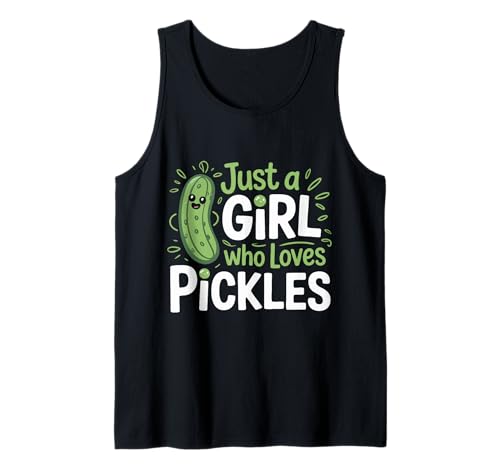 Gurke Nur EIN Mädchen, das Gurken liebt Tank Top von Pickle Dill Pickles Cucumber