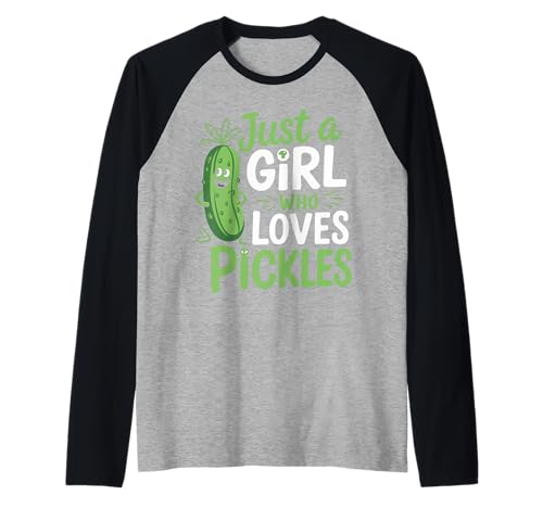 Gurke Nur ein Mädchen, das Gurken liebt Raglan Gurke Nur ein Mädchen, das Gurken liebt Raglan von Pickle Dill Pickles Cucumber