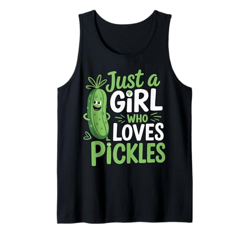Gurke Nur ein Mädchen, das Gurken liebt Tank Top von Pickle Dill Pickles Cucumber