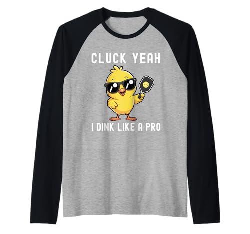 Pickleball Chick Frauen Sport Paddel Lustiger Pickleball-Spieler Raglan Pickleball Chick Frauen Sport Paddel Lustiger Pickleball-Spieler Raglan von Pickle ball Gift Ideas With Sayings For Team