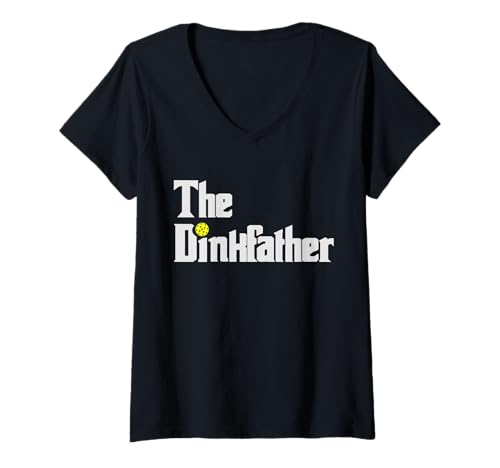 Damen Pickleball-Spieler, Vater, lustiger Dink, Vater, Wortspiel, Paddelball-Liebhaber T-Shirt mit V-Ausschnitt Damen Pickleball-Spieler, Vater, lustiger Dink, Vater, Wortspiel, Paddelball-Liebhaber T-Shirt mit V-Ausschnitt von Pickle ball Lover Coach Humor Birthday Dad Graphic