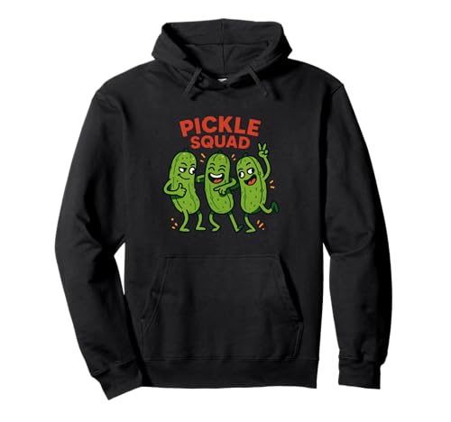 Pickle Squad Vegan Food Lover Gurke Jungen Mädchen Kinder Pullover Hoodie von PickleAxis1