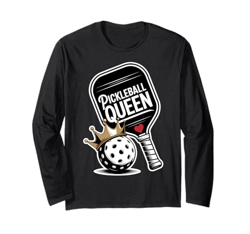 Pickleball Queen Cute Damen Langarmshirt Pickleball Queen Cute Damen Langarmshirt von Pickleball Gifts