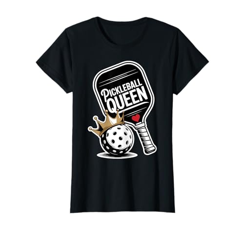 Pickleball Queen Cute Damen T-Shirt von Pickleball Gifts