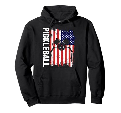 Pickleball Amerikanische Flagge Lustig Pickleball Vintage Männer Frauen Pullover Hoodie von Pickleball Kitchen