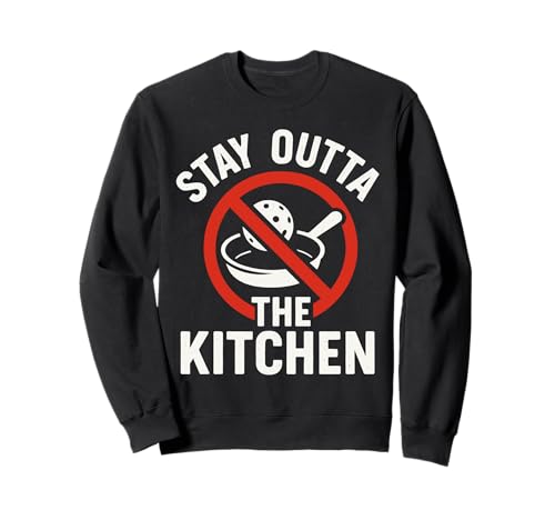 Stay Outta The Kitchen Lustiger Pickleball-Spieler Männer Frauen Sweatshirt von Pickleball Life Paddle Athletes Apparel
