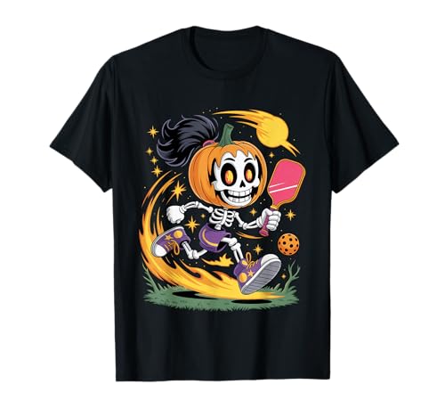 Halloween Mädchen Pickleball Spieler Frauen Gruseliger Pickle Ball T-Shirt Halloween Mädchen Pickleball Spieler Frauen Gruseliger Pickle Ball T-Shirt von Pickleball Obsessed In NYC