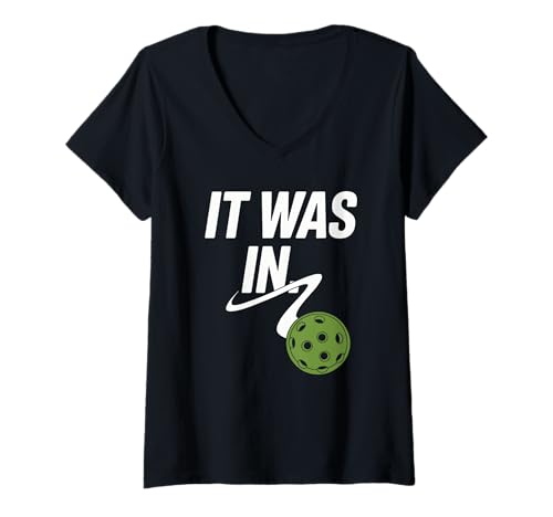 Damen It was In Bold Pickleball Streit Lustig Sport Humor Match T-Shirt mit V-Ausschnitt Damen It was In Bold Pickleball Streit Lustig Sport Humor Match T-Shirt mit V-Ausschnitt von Pickleball Spieler Witz Wettkampf Club