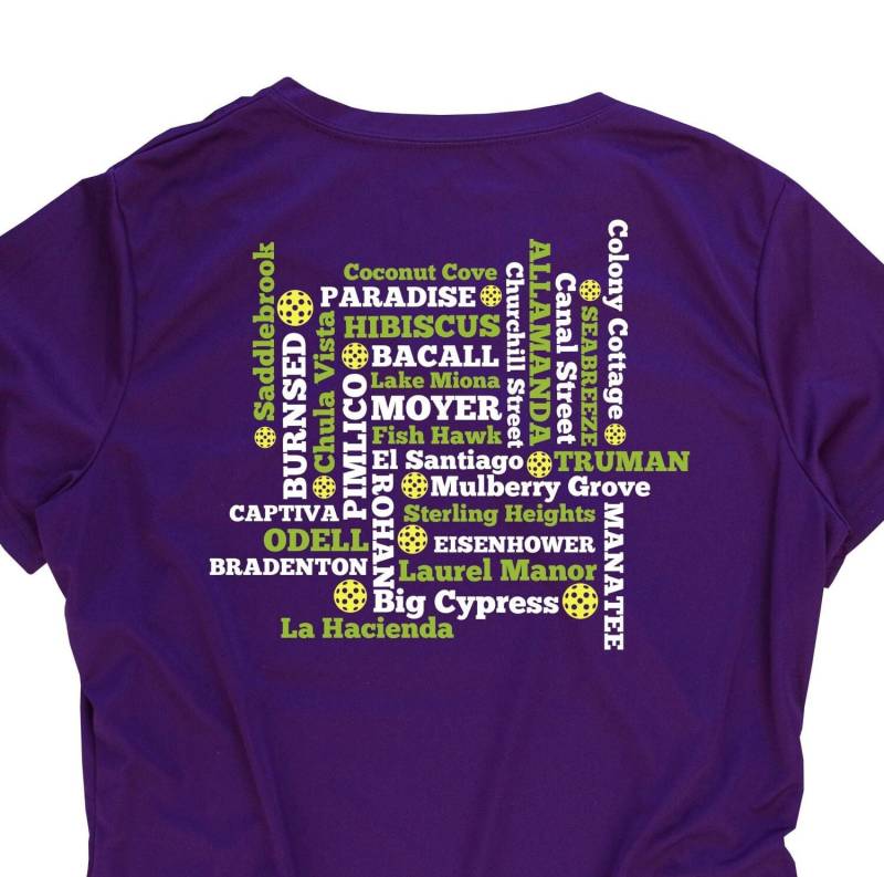 Pickleball Damen Performance T-Shirt Feuchtigkeitsableitende Activewear von PickleballXtra