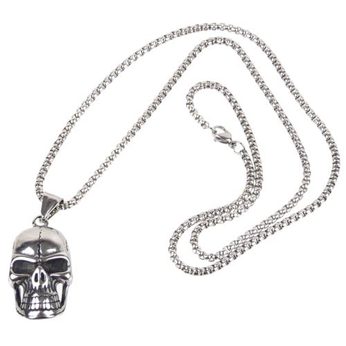Pickled Moon Herren-Halskette mit Totenkopf-Anhänger und Halskette Pickled Moon Herren-Halskette mit Totenkopf-Anhänger und Halskette von Pickled Moon