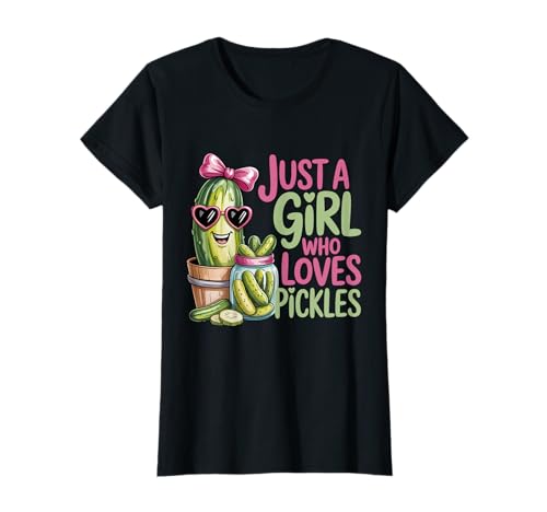 Nur EIN Mädchen, das Gurken liebt T-Shirt Nur EIN Mädchen, das Gurken liebt T-Shirt von Pickles Cucumber