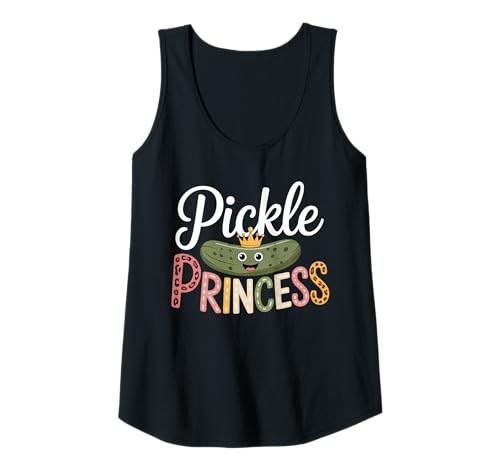 Damen Pickle Princess Dill Pickling Funny Pickles Gurke Tank Top von Pickling Vegetarian Pickled Lover