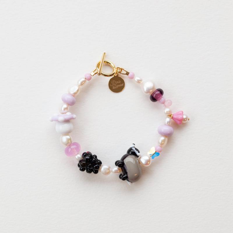 Brombeere Und Armband, Glas Lampwork Handgemachte Perlen Armband Von Picknickdecke Schmuck Brombeere Und Armband, Glas Lampwork Handgemachte Perlen Armband Von Picknickdecke Schmuck von PicnicBlanketJewelry