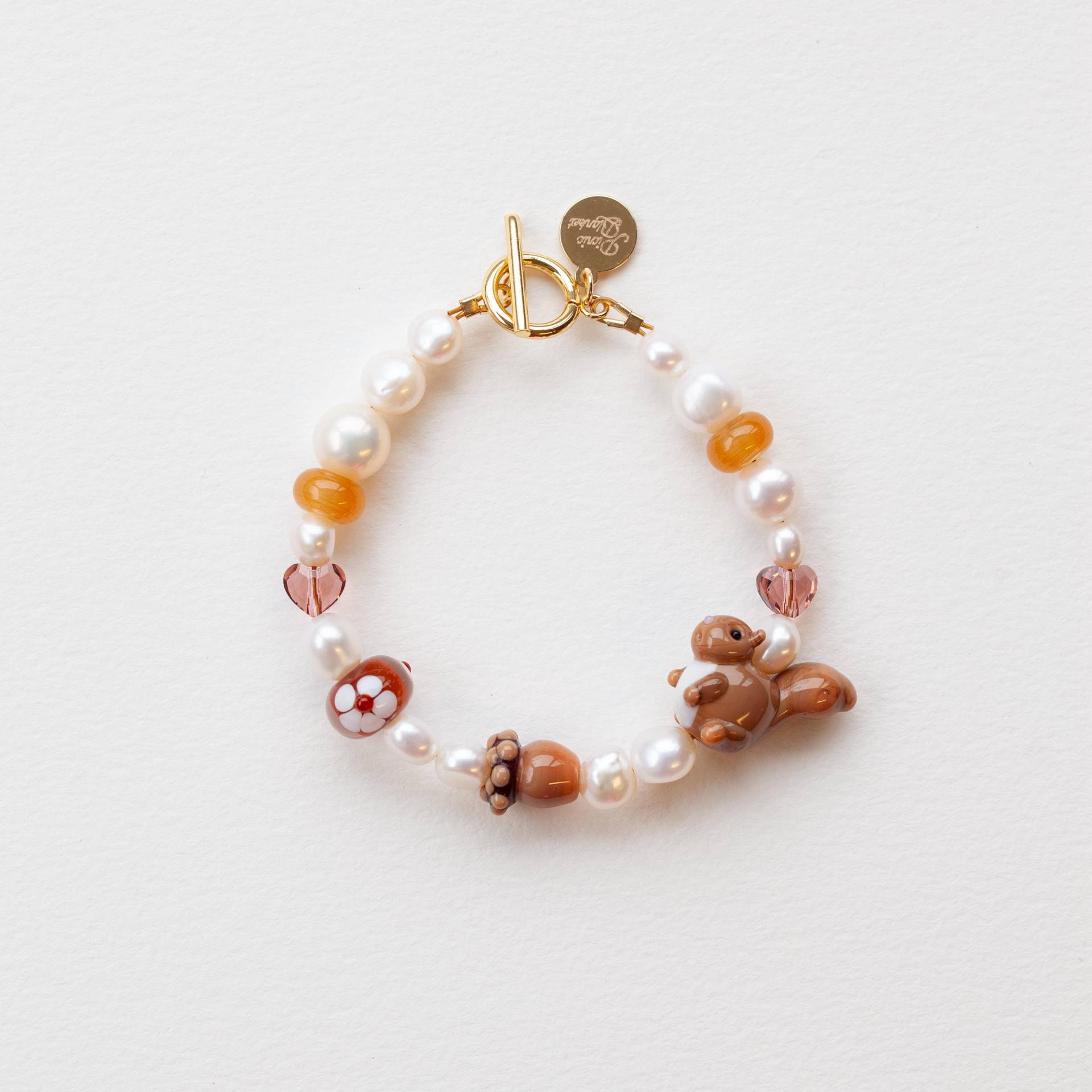 Eichhörnchen Armband, Glas Lampwork Handgemachte Perlen Armband Von Picnic Blanket Jewellery Eichhörnchen Armband, Glas Lampwork Handgemachte Perlen Armband Von Picnic Blanket Jewellery von PicnicBlanketJewelry